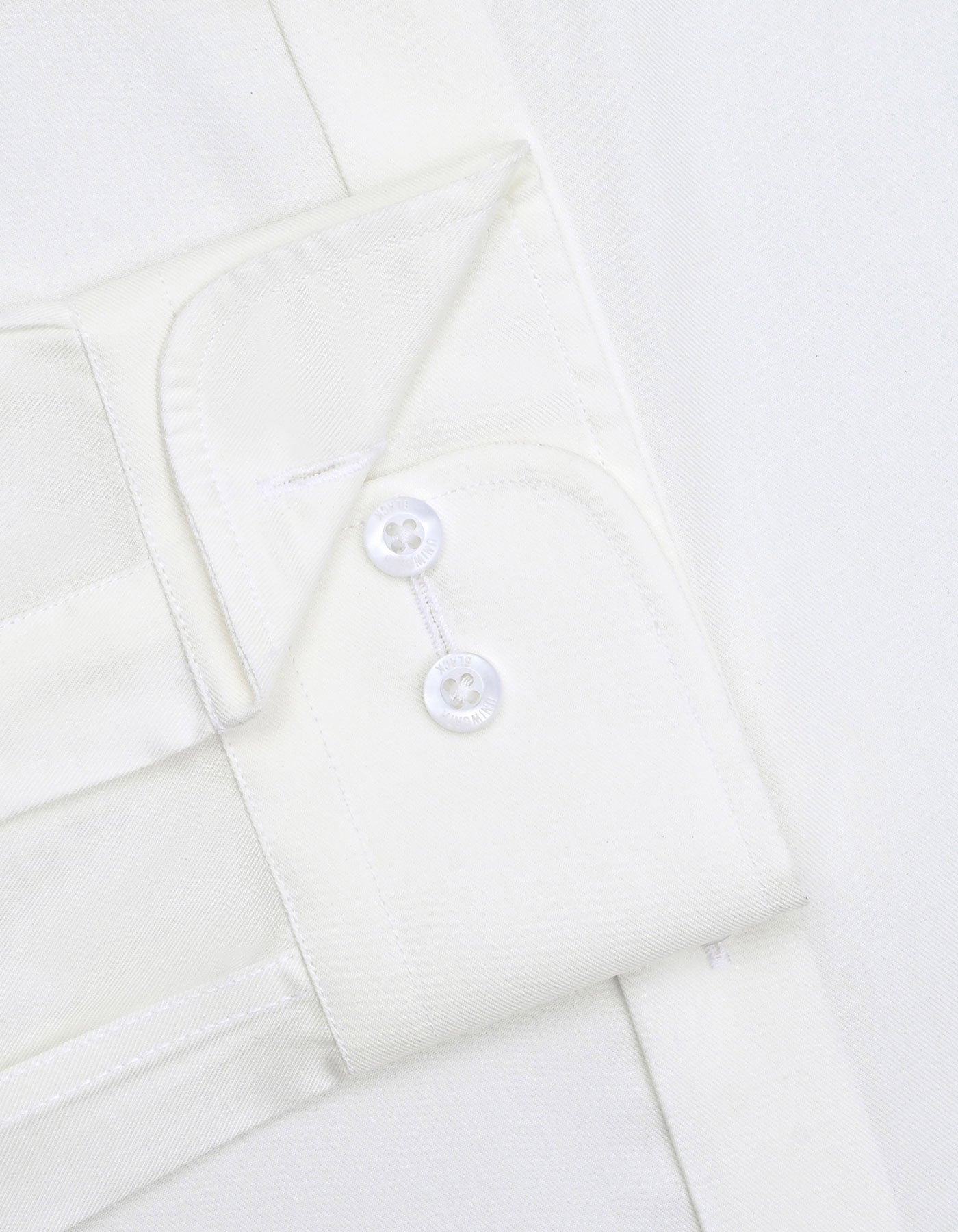 Plain Off White Tailored Smart Fit Shirt FS2715-5SF-15.5