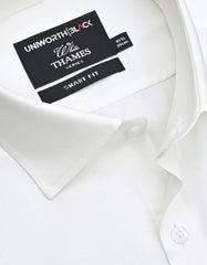 Plain Off White Tailored Smart Fit Shirt FS2715-5SF-15