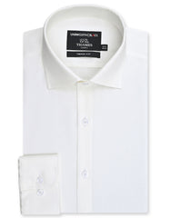 Plain Off White Tailored Smart Fit Shirt FS2715-5SF-14.5