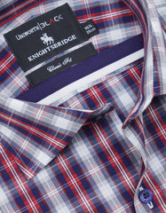 Check Blue/Red Classic Fit Shirt FS2718RF-15