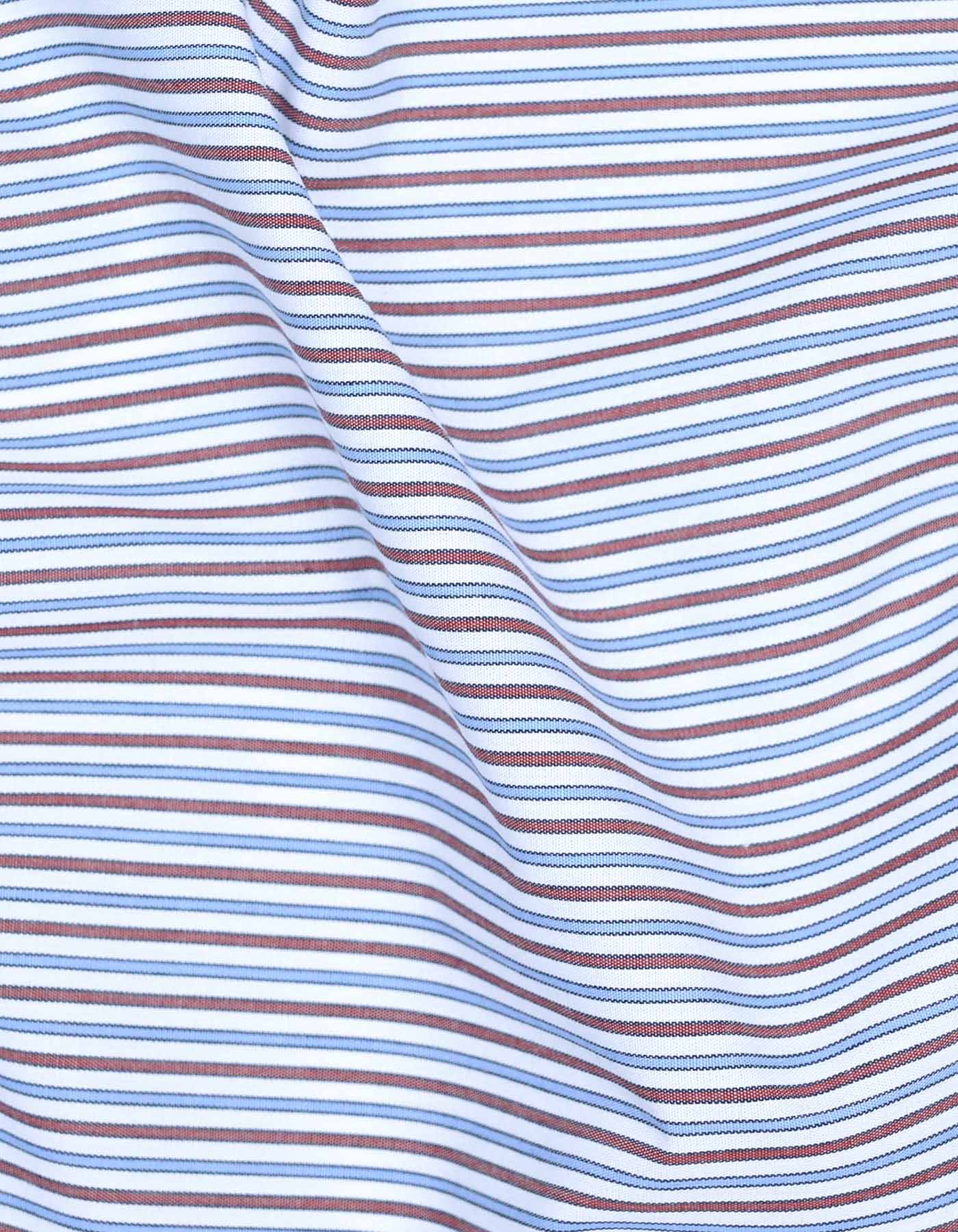 Stripe Maroon Classic Fit Shirt FS2720-2RF-16
