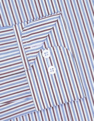 Stripe Maroon Classic Fit Shirt FS2720-2RF-15.5
