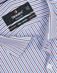 Stripe Maroon Classic Fit Shirt FS2720-2RF-15