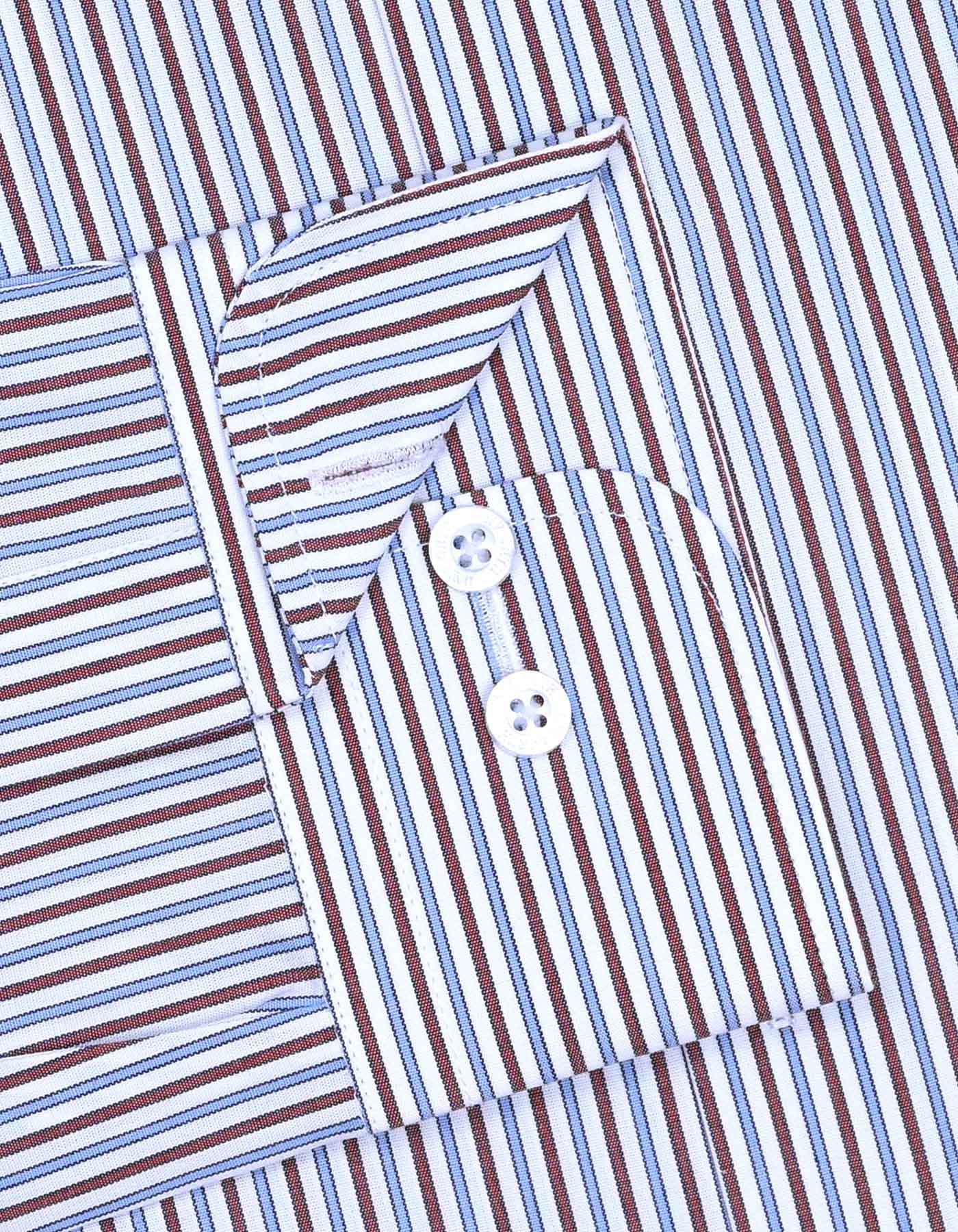 Stripe Maroon Tailored Smart Fit Shirt FS2720-2SF-15.5