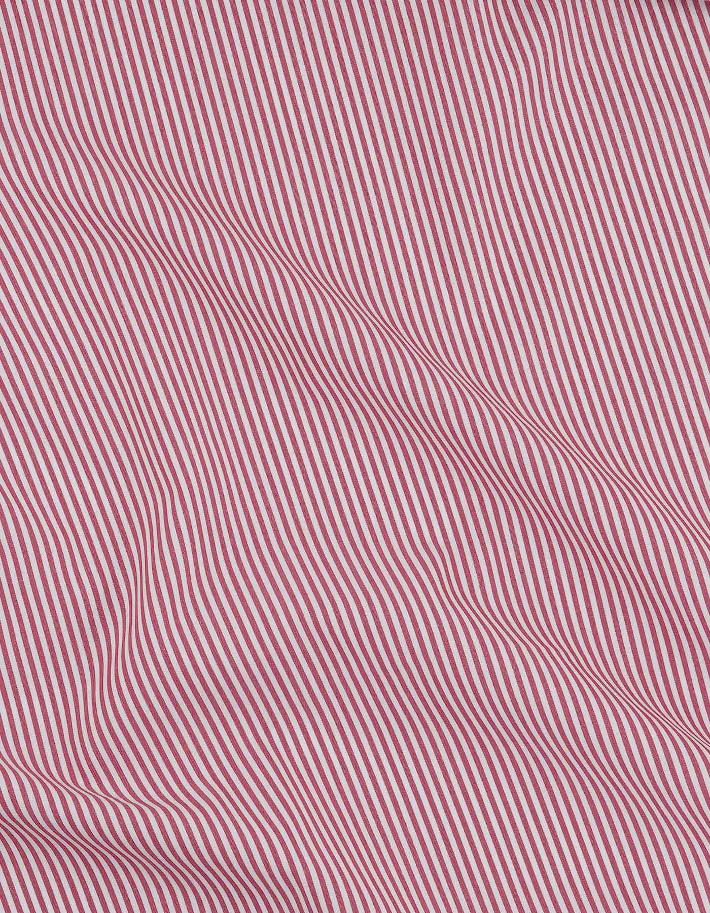 Stripe White/Red Classic Fit Shirt FS2720RF-16