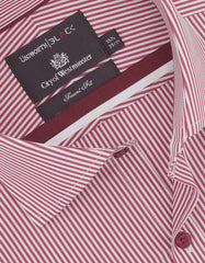 Stripe White/Red Tailored Smart Fit Shirt FS2720SF-15