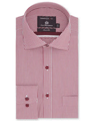 Stripe White/Red Tailored Smart Fit Shirt FS2720SF-14.5