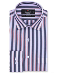 Stripe Maroon Classic Fit Shirt FS2722-2RF-14.5