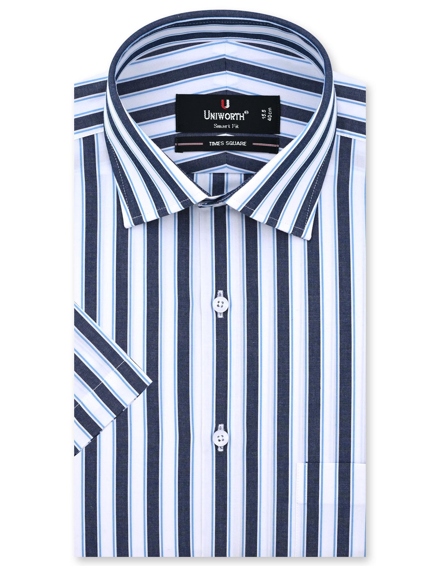 Stripe Blue Tailored Smart Fit Shirt FS2723SH-14.5