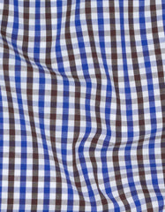 Check White/Royal Blue Tailored Smart Fit Shirt FS2724-1SF-16