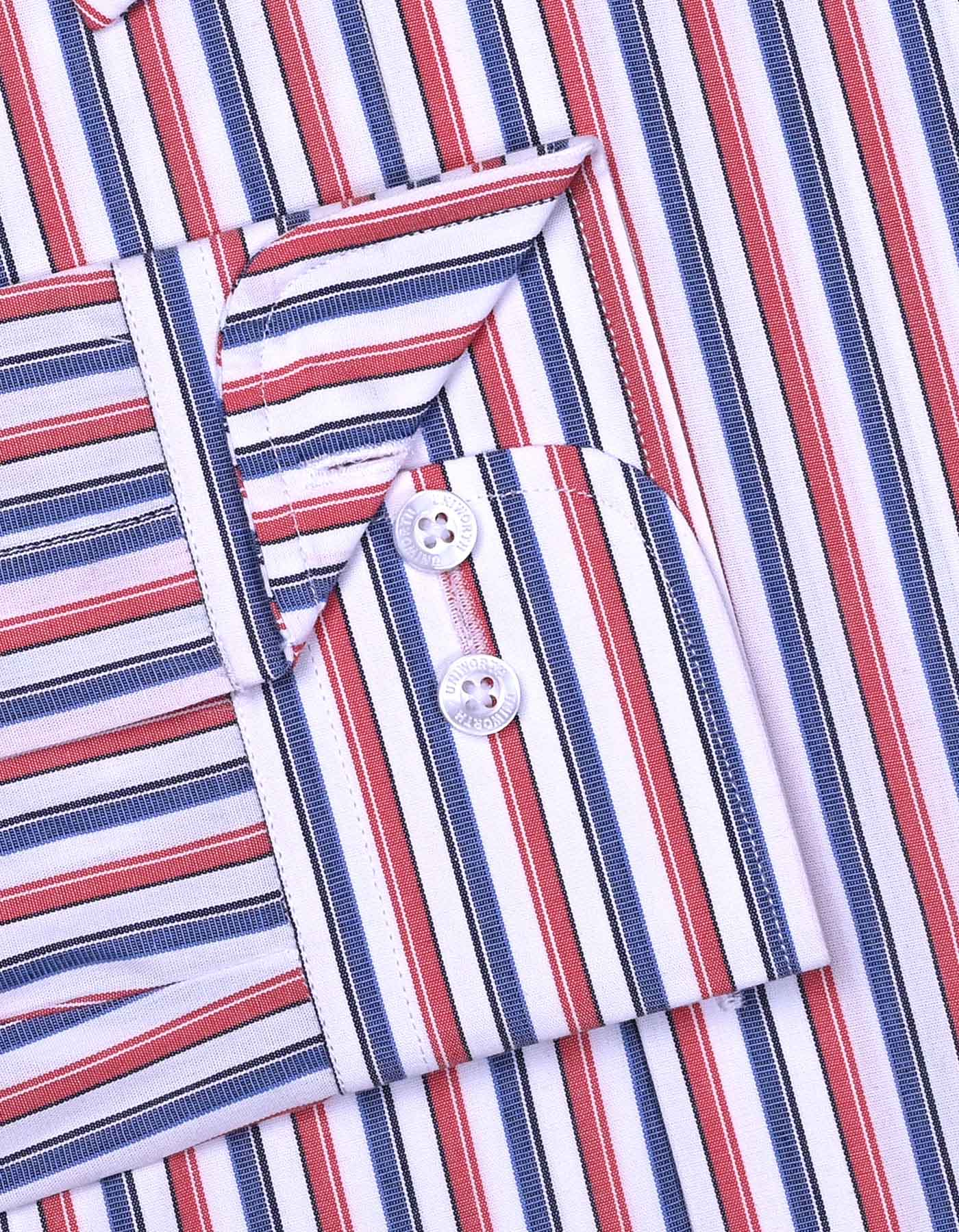 Stripe Red Tailored Smart Fit Shirt FS2724-2SF-15.5