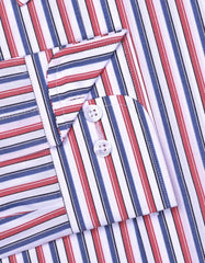 Stripe Red Tailored Smart Fit Shirt FS2724-2SF-15.5