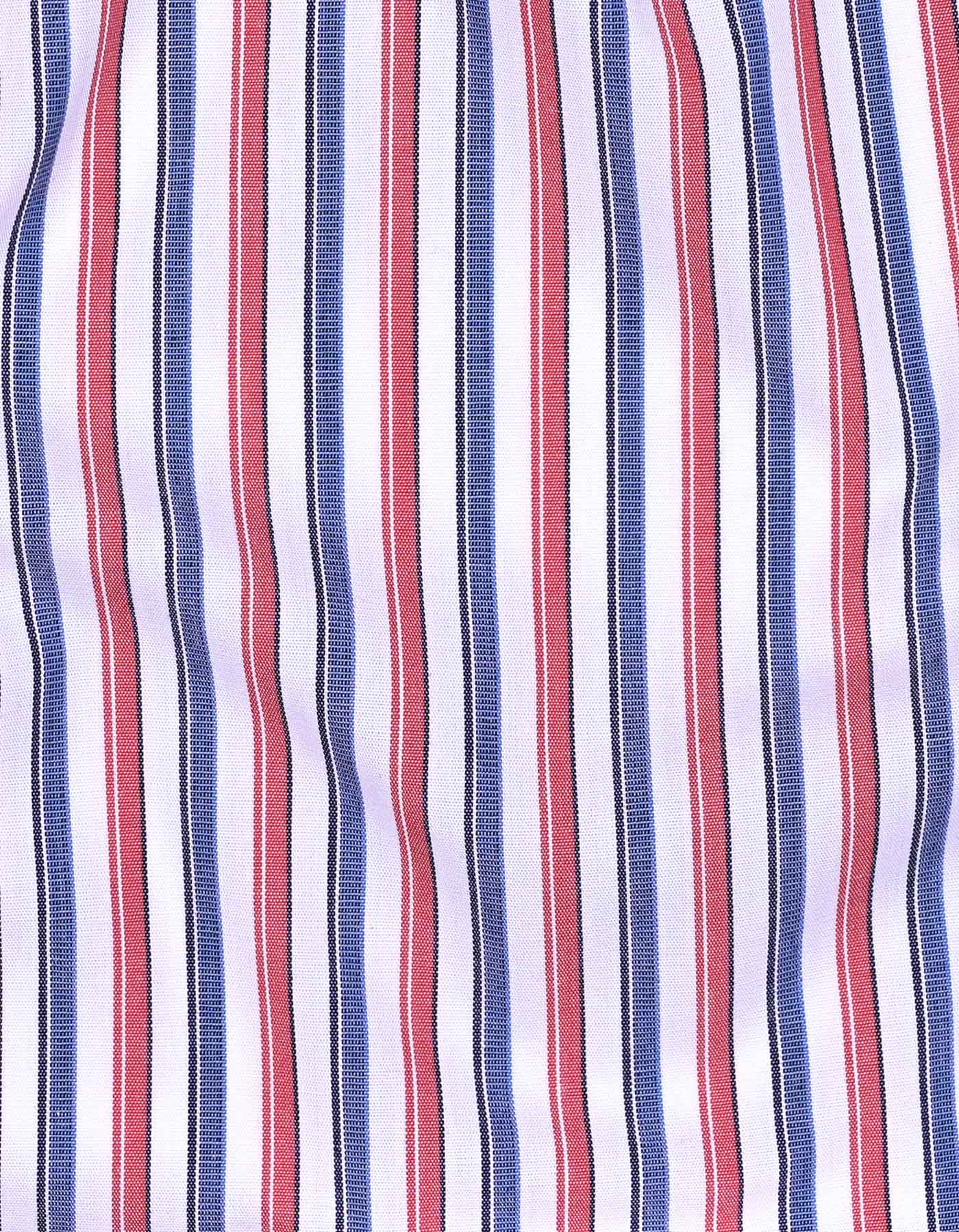 Stripe Red Tailored Smart Fit Shirt FS2724-2SF-16