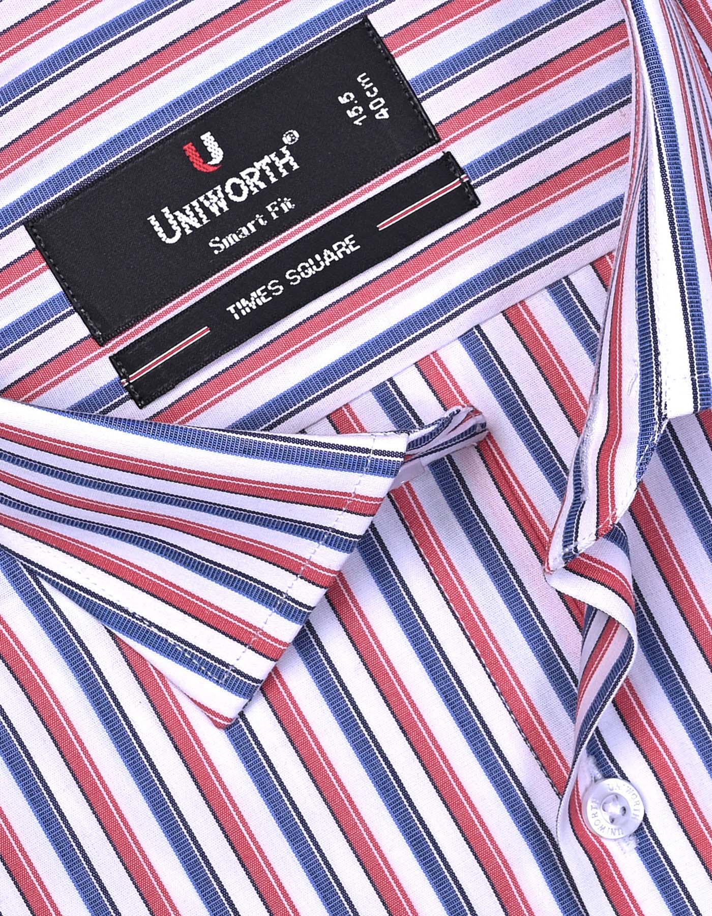 Stripe Red Tailored Smart Fit Shirt FS2724-2SF-15