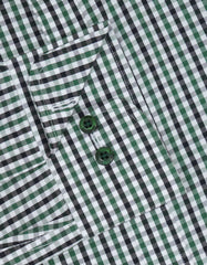 Check White/Green Tailored Smart Fit Shirt FS2725-1SF-15.5