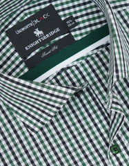 Check White/Green Tailored Smart Fit Shirt FS2725-1SF-15