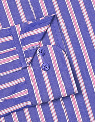Stripe Purple Classic Fit Shirt FS2725-2RF-15.5
