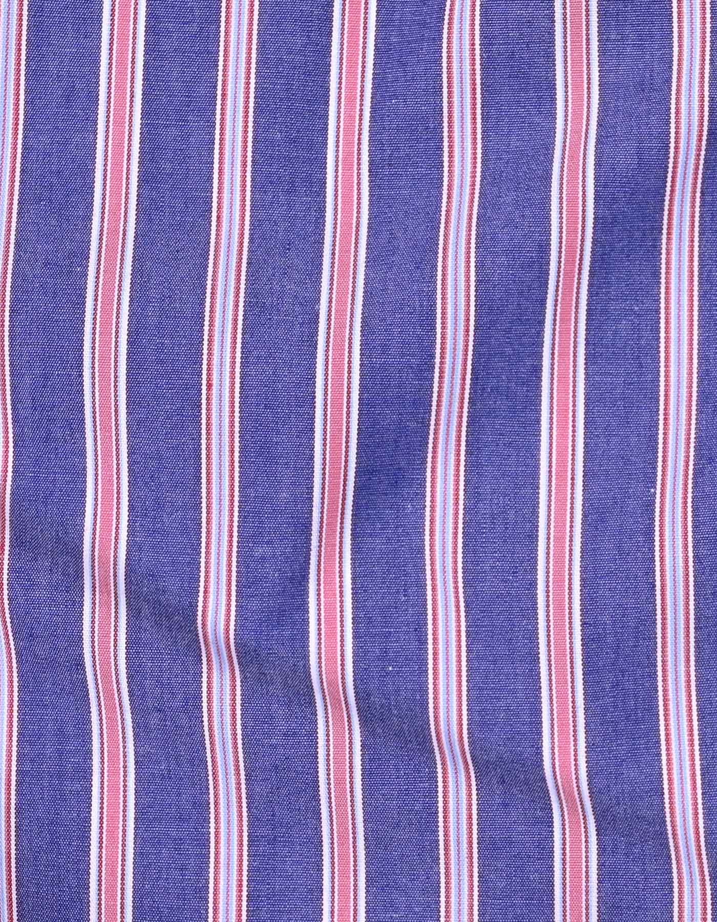 Stripe Purple Classic Fit Shirt FS2725-2RF-16