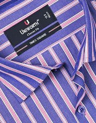 Stripe Purple Classic Fit Shirt FS2725-2RF-15