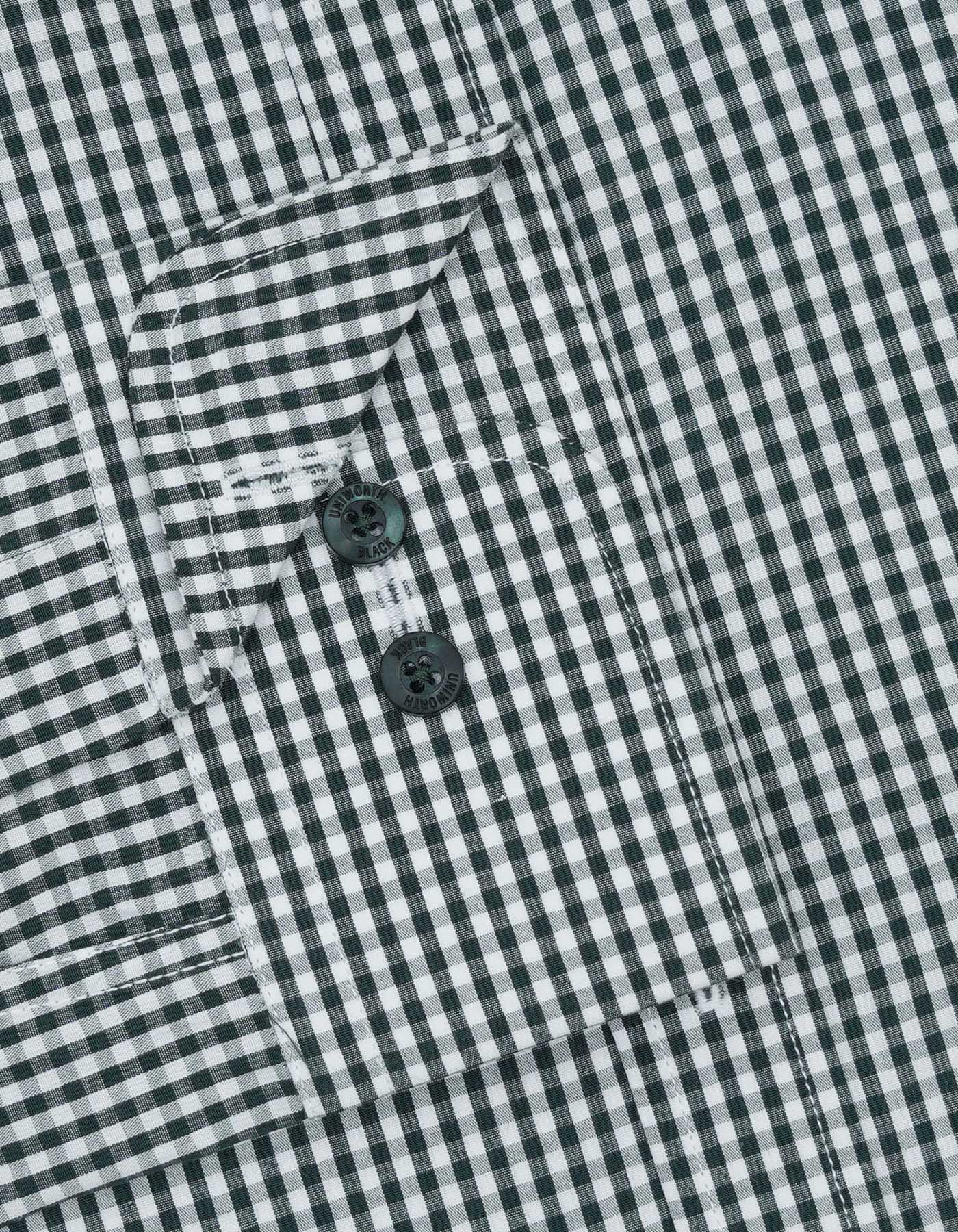 Check White/L Green Tailored Smart Fit Shirt FS2727-1SF-15.5