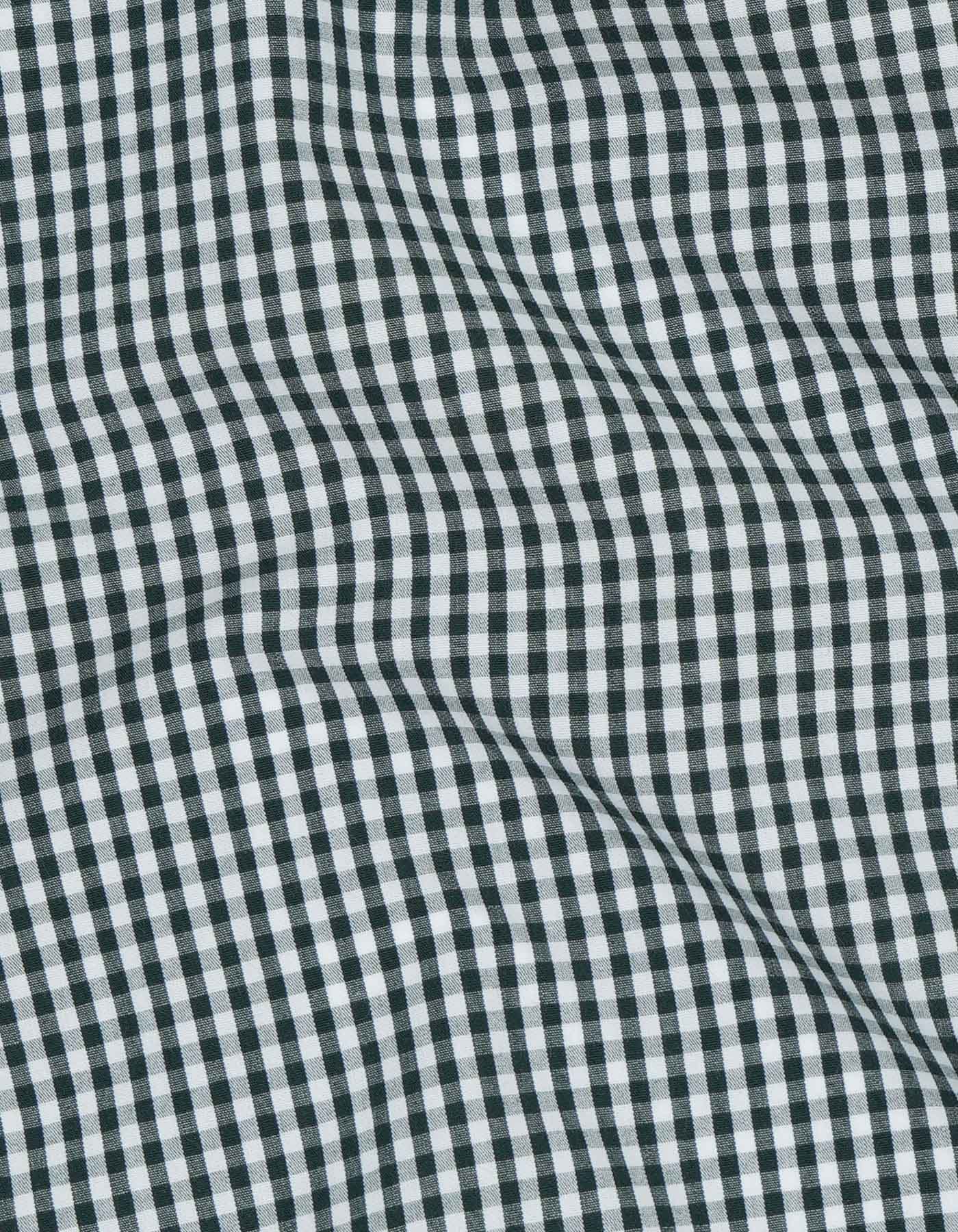 Check White/L Green Tailored Smart Fit Shirt FS2727-1SF-16