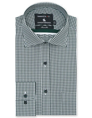 Check White/L Green Tailored Smart Fit Shirt FS2727-1SF-14.5