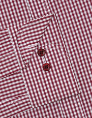 Check White/Maroon Classic Fit Shirt FS2728-1RF-15.5