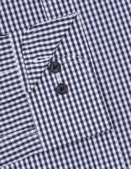 Check White/Navy Tailored Smart Fit Shirt FS2729-1SF-15.5