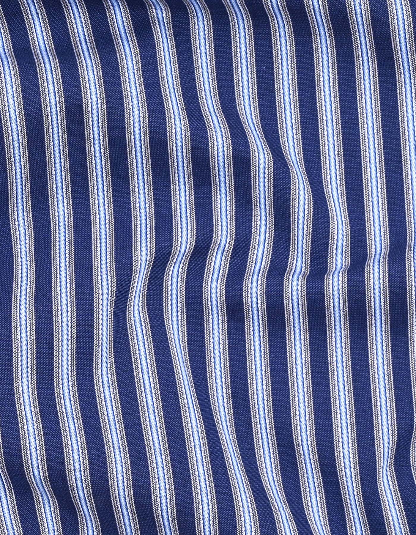 Stripe Blue Tailored Smart Fit Shirt FS2730SH-16