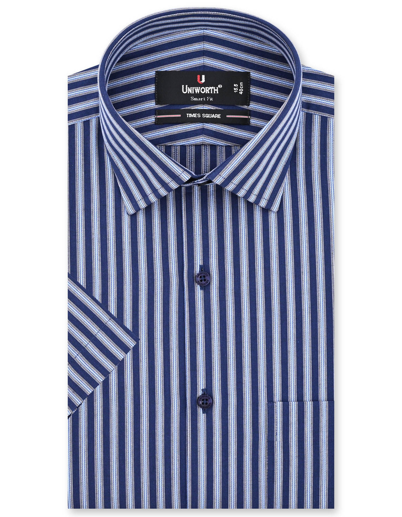 Stripe Blue Tailored Smart Fit Shirt FS2730SH-14.5