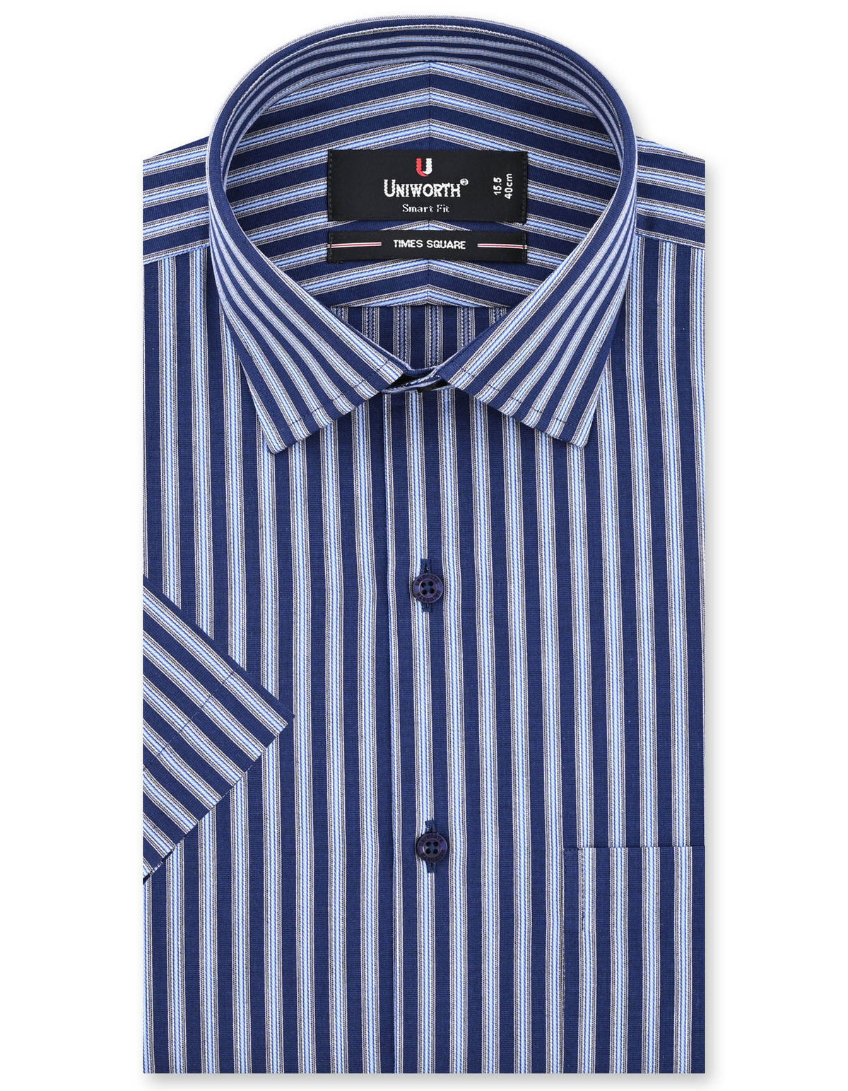 Stripe Blue Tailored Smart Fit Shirt FS2730SH-14.5
