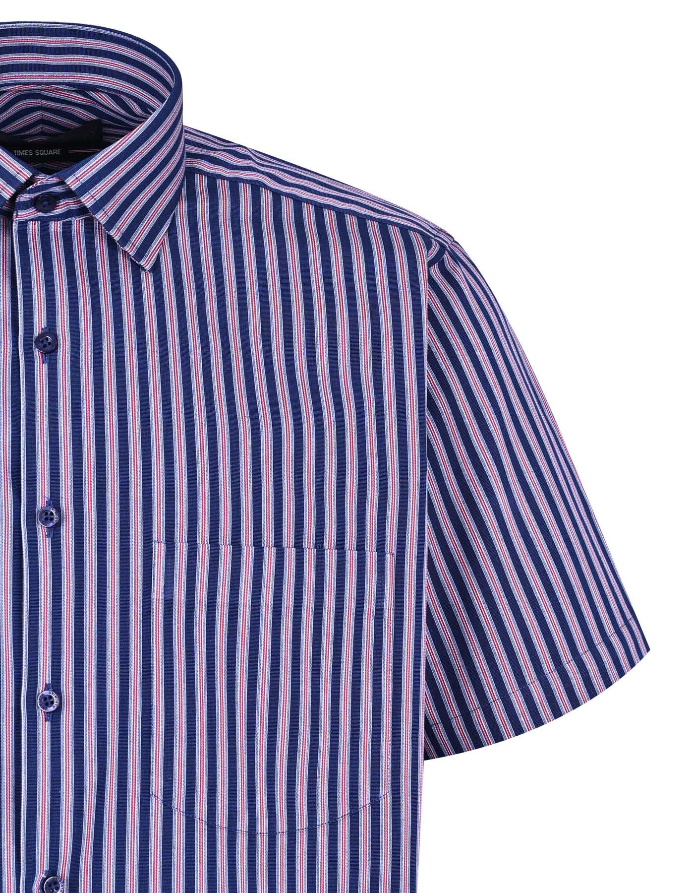 Stripe Navy Tailored Smart Fit Shirt FS2731SH-15.5