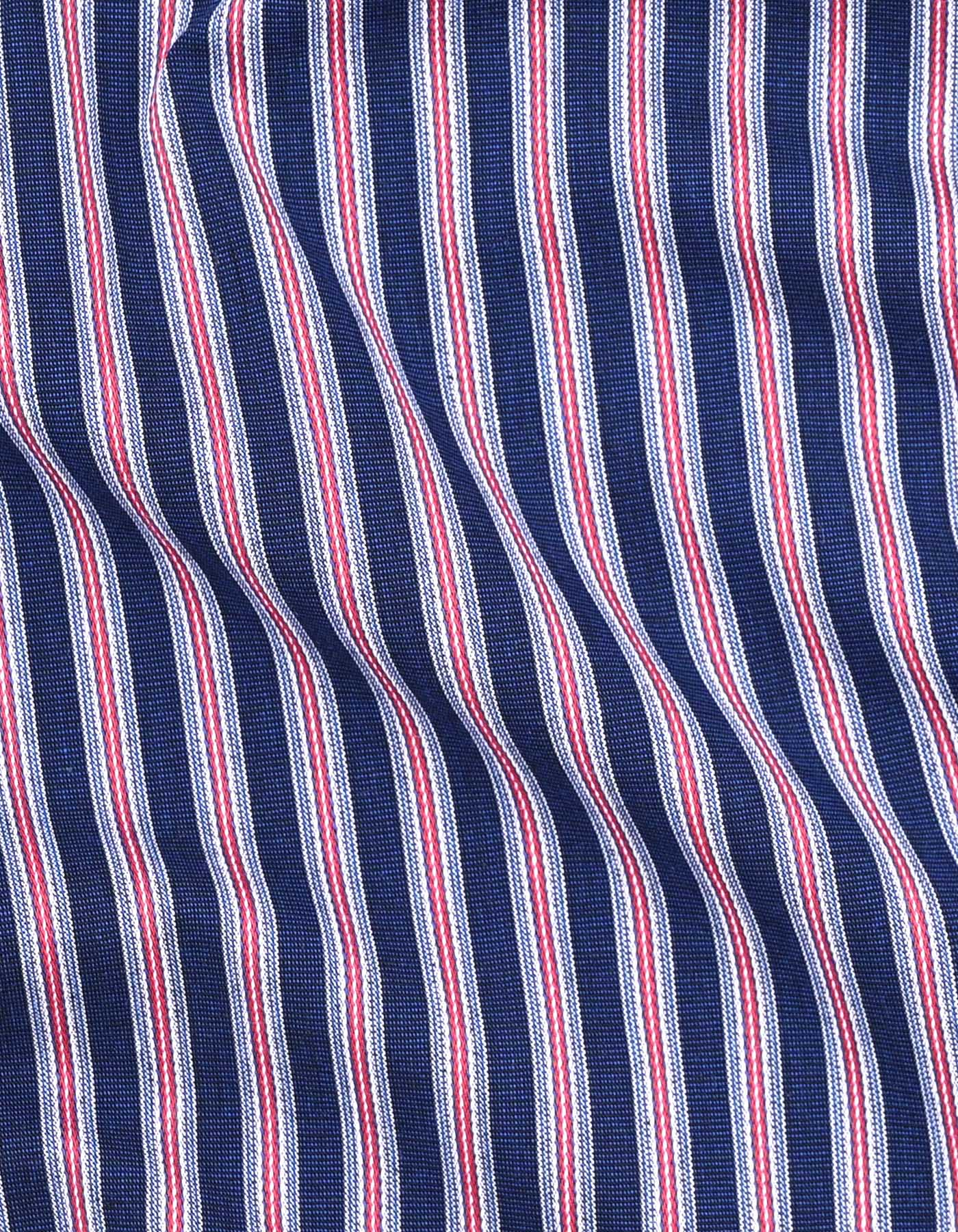 Stripe Navy Tailored Smart Fit Shirt FS2731SH-16