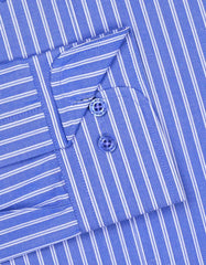 Stripe Blue Tailored Smart Fit Shirt FS2732SF-15.5