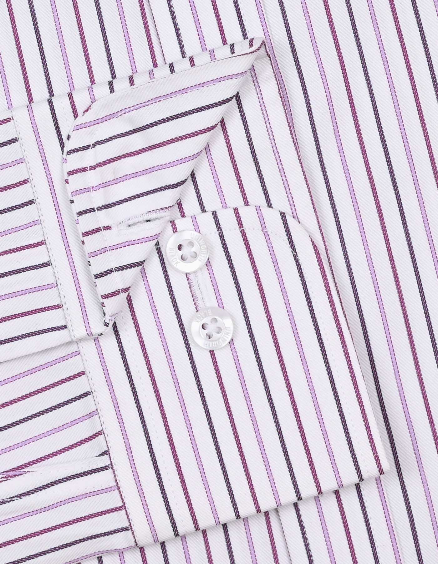 Stripe White/Purple Tailored Smart Fit Shirt FS2733SF-15.5