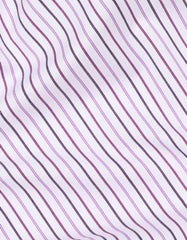 Stripe White/Purple Tailored Smart Fit Shirt FS2733SF-16