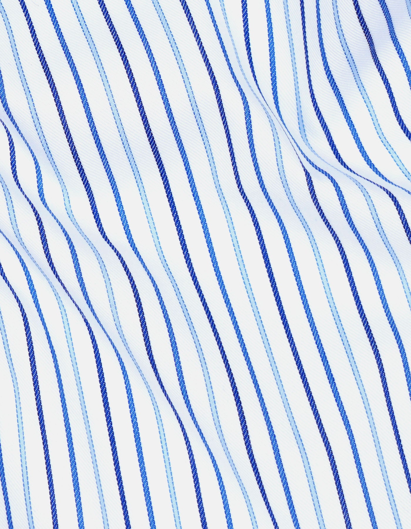 Stripe White/Blue Tailored Smart Fit Shirt FS2734SF-16
