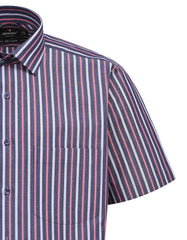 Stripe Navy Tailored Smart Fit Shirt FS2735SH-15.5