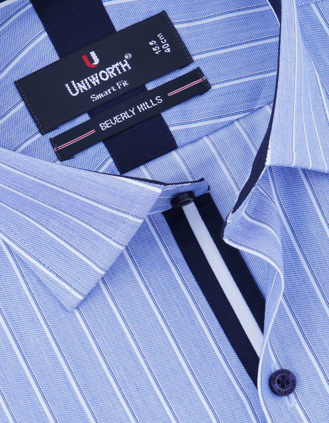 Stripe Sky Tailored Smart Fit Shirt FS2736-1SF-15