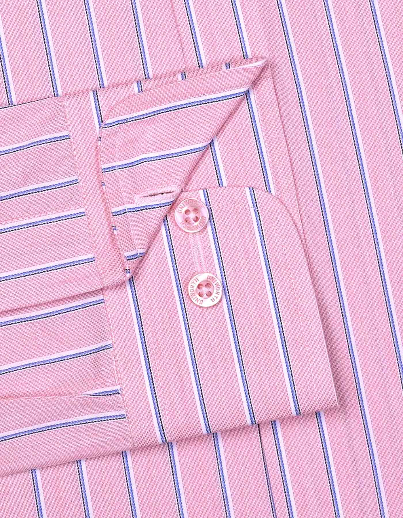 Stripe L Pink Tailored Smart Fit Shirt FS2737-2SF-15.5