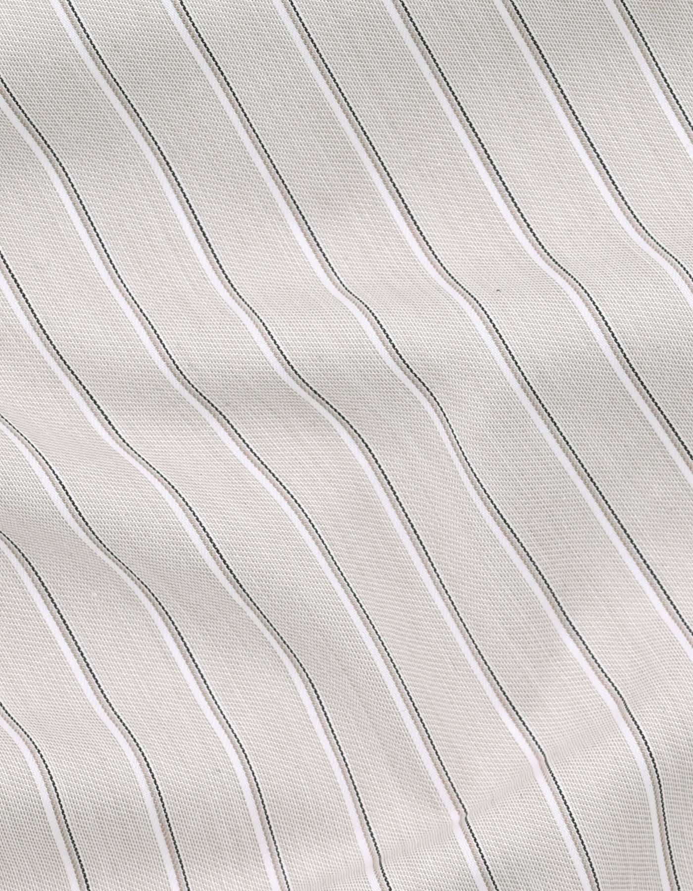 Stripe Beige Tailored Smart Fit Shirt FS2738-2SF-16