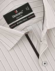 Stripe Beige Tailored Smart Fit Shirt FS2738-2SF-15