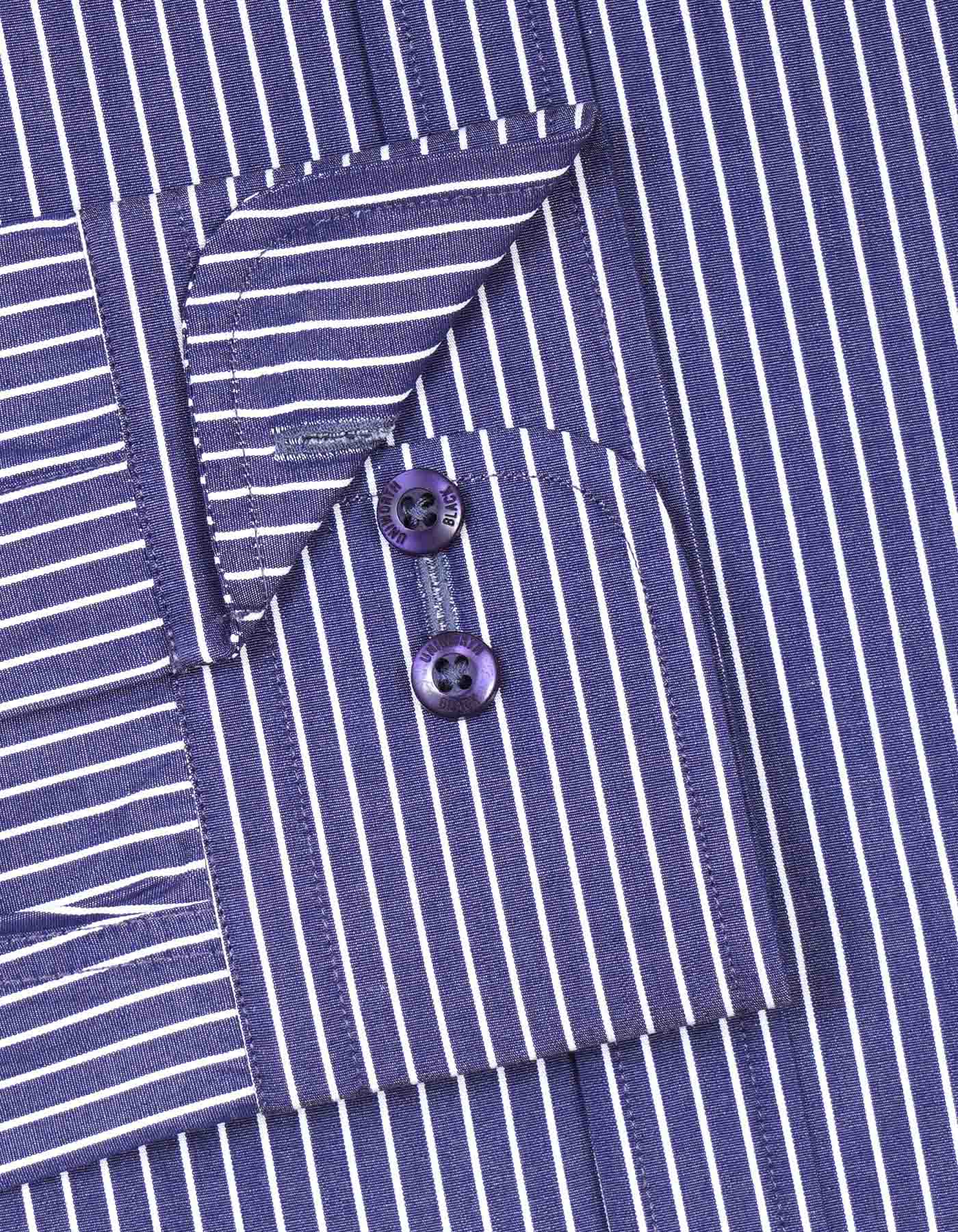 Stripe Navy Tailored Smart Fit Shirt FS2738SF-15.5