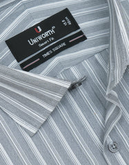 Stripe Grey Tailored Smart Fit Shirt FS2742-2SF-15
