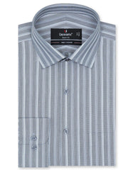 Stripe Grey Tailored Smart Fit Shirt FS2742-2SF-14.5