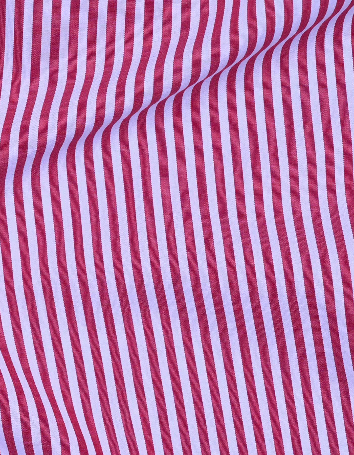 Stripe Maroon/Sky Classic Fit Shirt FS2744-1RF-16