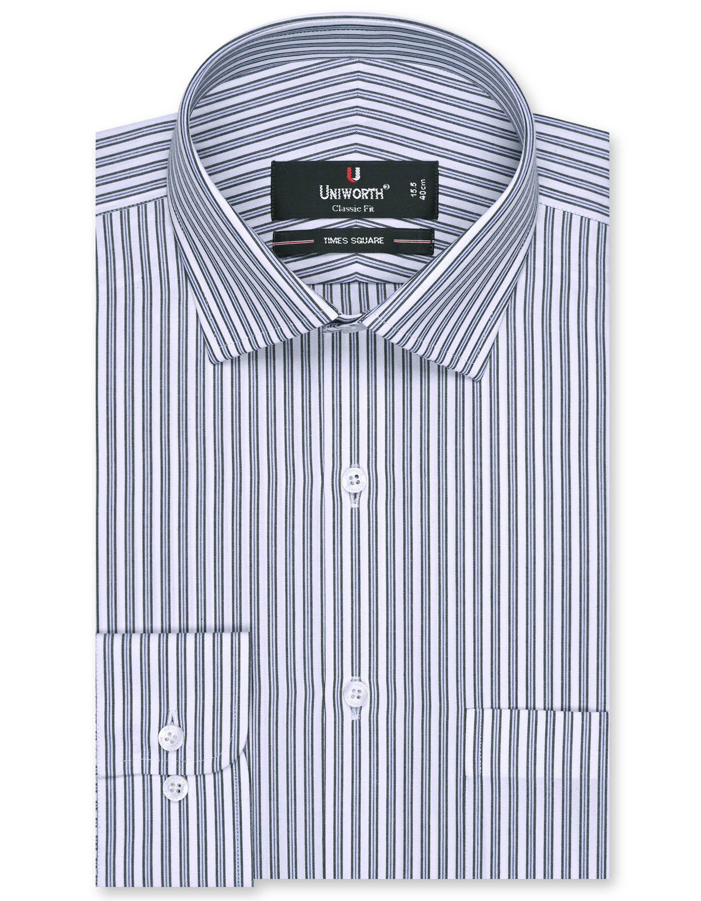 Stripe D Green Classic Fit Shirt FS2745-2RF-14.5