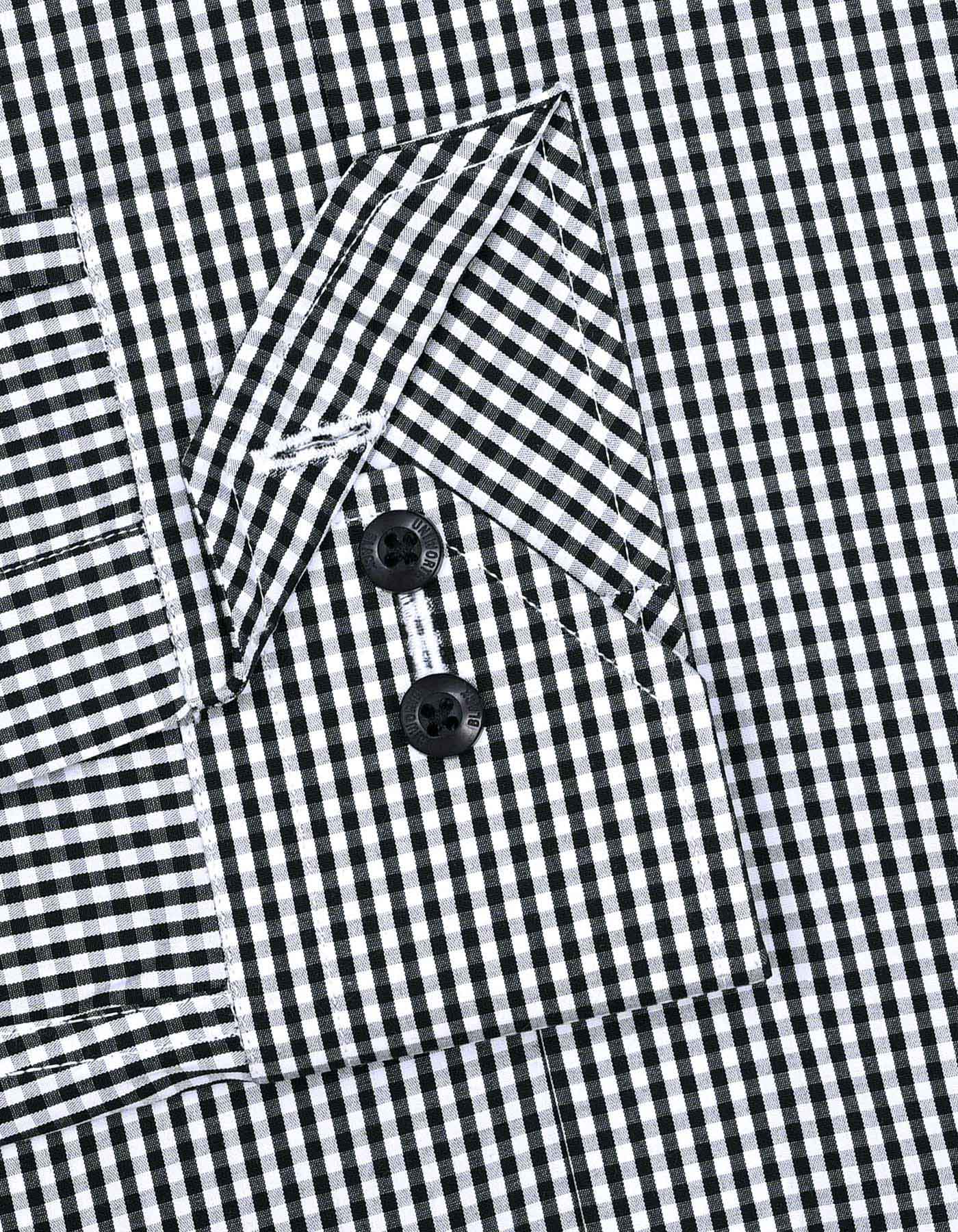 Check White/Black Classic Fit Shirt FS2746-1RF-15.5
