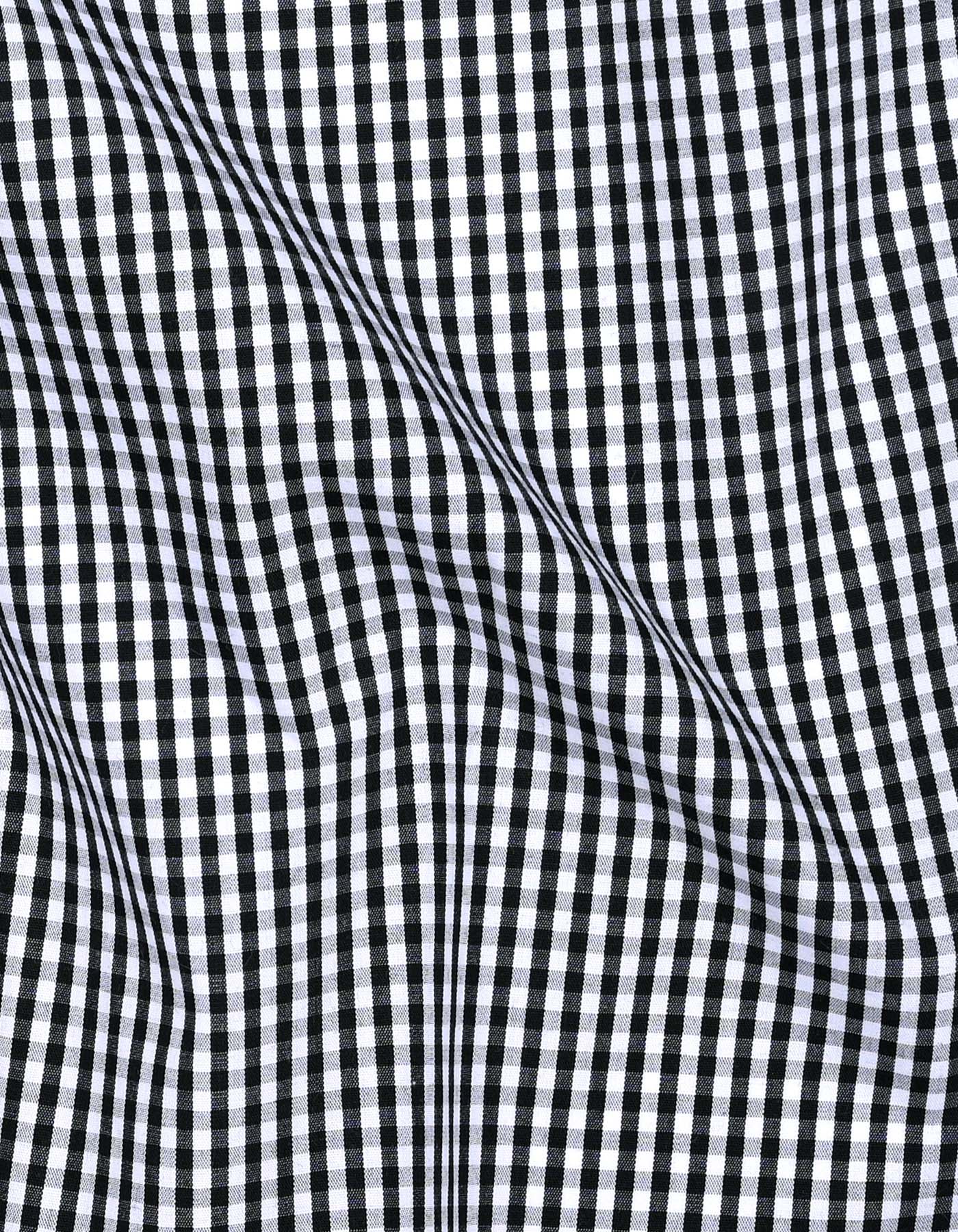 Check White/Black Classic Fit Shirt FS2746-1RF-16