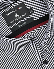 Check White/Black Classic Fit Shirt FS2746-1RF-15